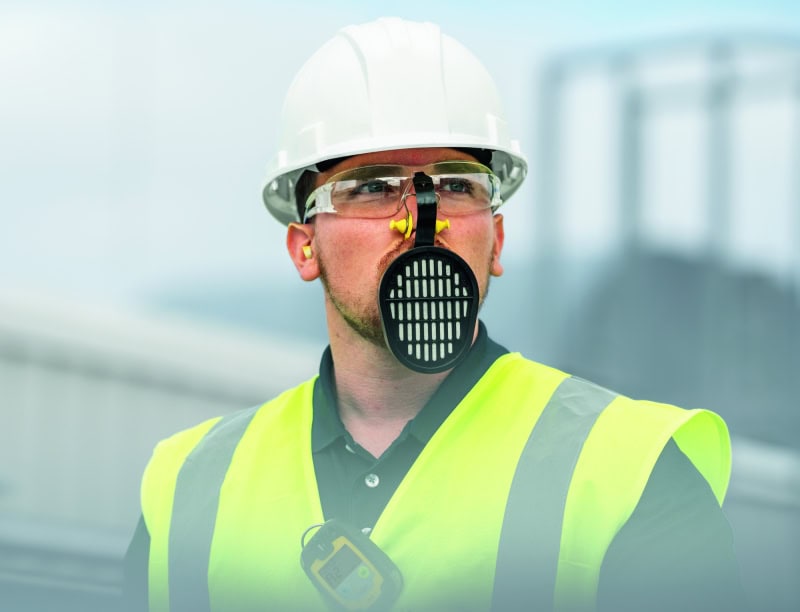 Preview: Dräger® PARAT® 1260 Flucht Filtergerät 3702150, ABEK10 Filter für mind. 10 Min. Schutz, Filter eingeschweißt, Universalgröße, Flucht Filtergerät zum Schutz gegen organische, anorganische, saure Gase & Dämpfe, Ammoniak & org. Ammoniakderivate