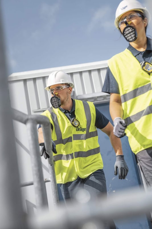 Preview: Dräger® PARAT® 1260 Flucht Filtergerät 3702150, ABEK10 Filter für mind. 10 Min. Schutz, Filter eingeschweißt, Universalgröße, Flucht Filtergerät zum Schutz gegen organische, anorganische, saure Gase & Dämpfe, Ammoniak & org. Ammoniakderivate