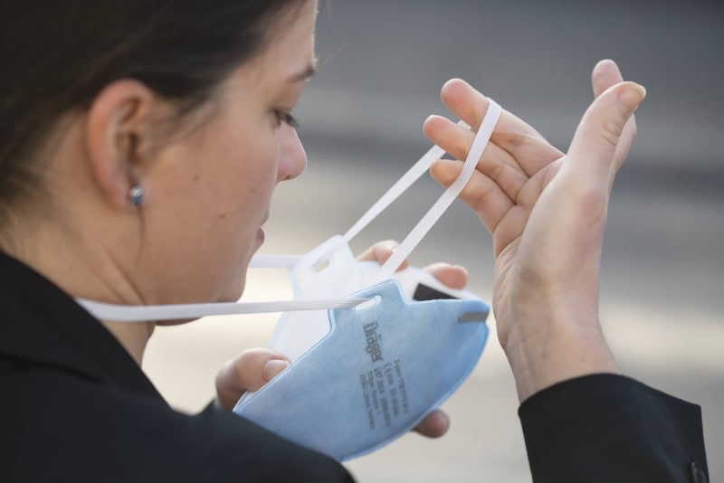 Preview: Dräger® X-plore® 1720 FFP2 NR D Atemschutzmaske / Partikelmaske 3951083, Universalgröße, Hygienisch einzelverpackt, Wirksamer Schutz gegen Feinstäube und Partikel bei hohem Tragekomfort
