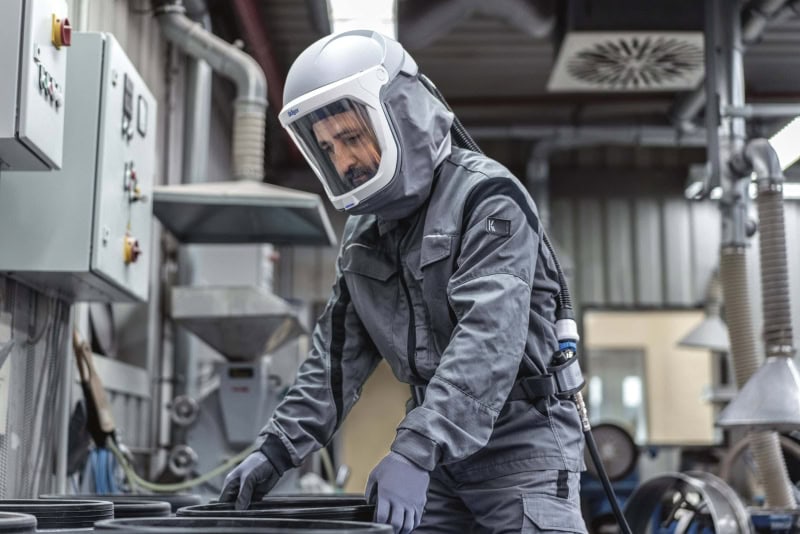 Preview: Dräger® X-plore® 9300 Druckluft Einheit 3363587, Ohne Hüftgurt, 4A/3B, Passend für Robuste Kopfteile, Hauben & Schweißermasken Gen. 2, Partikel- Gase- & Dämpfeschutz, Für Anwendungen in Industrie und Gesundheitswesen