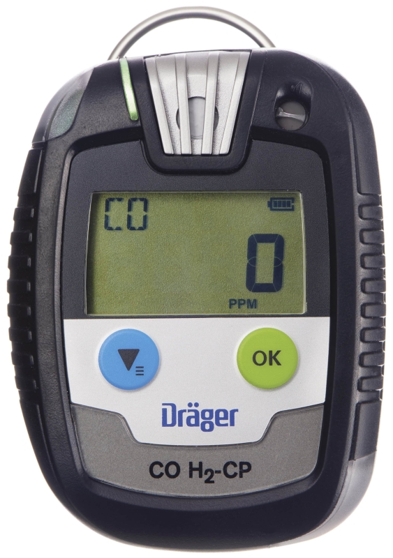 Preview: Dräger® Pac® 8500 2-in Eingasmessgerät 8326367, Dual Sensor: CO-H2 CP, IP 68 Staub & Wasserdicht, Mobiles Gaswarngerät für Kohlenstoffmonoxid (CO) kompensiert für Wasserstoff (H2)