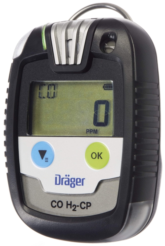 Preview: Dräger® Pac® 8500 2-in Eingasmessgerät 8326367, Dual Sensor: CO-H2 CP, IP 68 Staub & Wasserdicht, Mobiles Gaswarngerät für Kohlenstoffmonoxid (CO) kompensiert für Wasserstoff (H2)