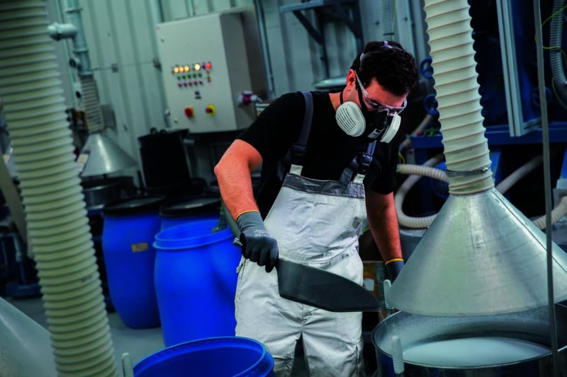 Preview: Dräger® X-plore® 3500 Gasmaske / Halbmaske R55352, Größe L, Dräger Flex, Dräger® Bajonett-Klick Filteranschluss