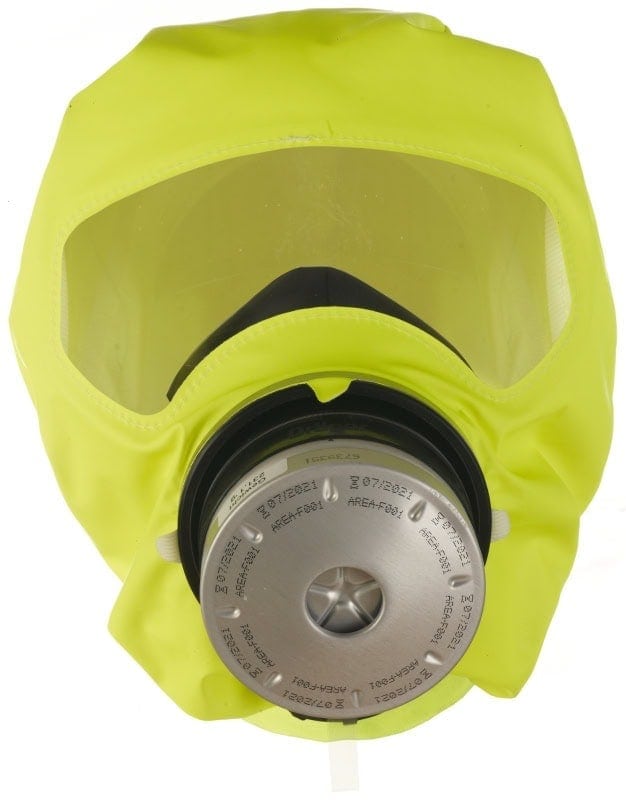 Preview: Dräger® PARAT® 4720 Industrie Fluchthaube 3721333, ABEK15 P3 Kombi Filter für mind. 15 Min. Schutz, Soft Pack, Universalgröße, Fluchthaube zum Schutz gegen toxische Industriegase, Dämpfe und Partikel