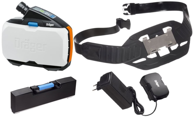 Preview: Dräger® X-plore® 8700 Gebläseeinheit Anwendungsset Basic 8700 EX R59990, TH2/TH3, EX Standard Akku, Partikel- Gase- & Dämpfeschutz, EX Schutz, Für höchste Anforderungen in Industrie und Gesundheitswesen