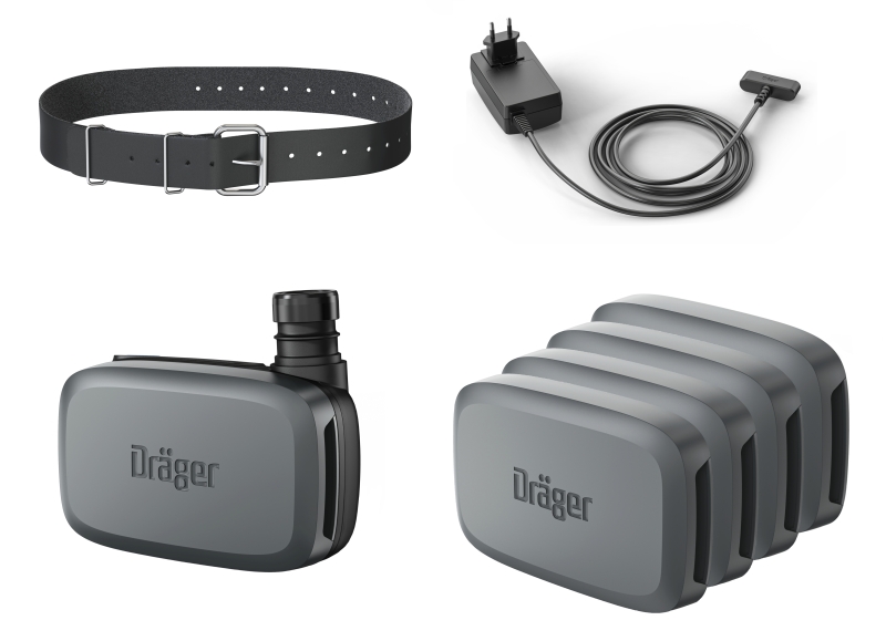 Preview: Dräger® X-plore® 8300 Gebläseeinheit Starter Set Leder 3734402, Universal Edition, Ledergürtel, TH3/TM3, 8 - 11 Stunden Laufzeit, Partikelschutz, Für höchste Anforderungen in Industrie und Gesundheitswesen