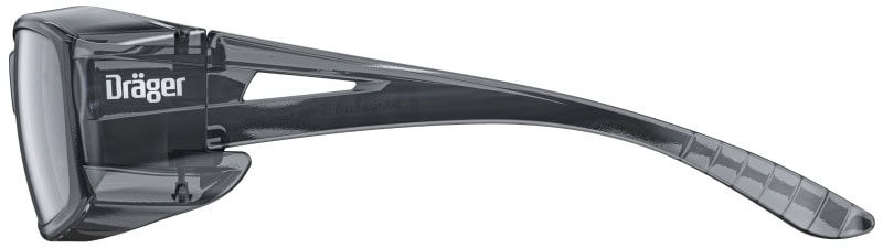 Preview: Dräger® X-pect® 2420 Überbrille 3717411, Grau, Polycarbonat, Anti Beschlag + Anti Kratz Beschichtung & UV Schutz (AS/AC/UV), 5-1.2 D 1FT KN, Zur Kombination mit Korrekturbrille