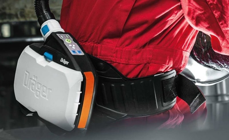 Preview: Dräger® X-plore® 8700 Gebläseatemschutz Set X-plore-8700-HIK6, TH3, Partikel- Gase- & Dämpfeschutz, EX-Schutz, Schwer-Industrie, Teile: [R59560, 3729120, R59600, 6739730, 6739535]