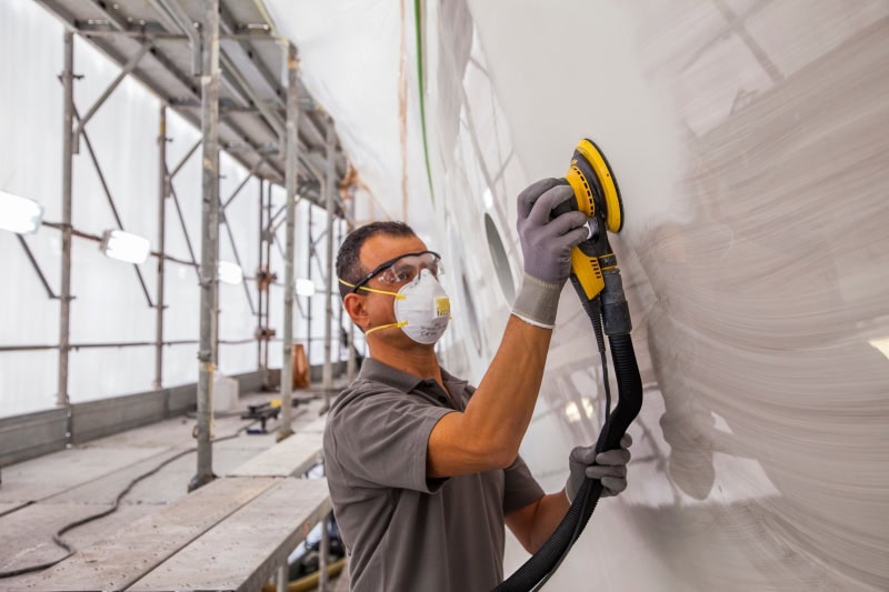 Preview: Mirka® Abranet Ace AC23205080, Ø 125 mm, P80, Gitternetz, Kletthaftend, PA Gitternetz Schleifscheibe mit Keramikkorn