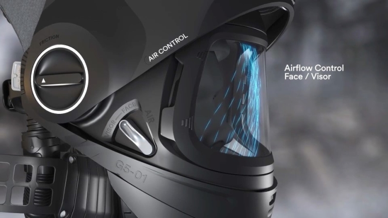 Preview: 3M™ Speedglas™ Schweißmaske G5-01 mit Schweißfilter G5-01/03NC, 611110, TH3, 4A/3B, Kopfband + Textilkopfschutz; Teile: [611100 + 630010]