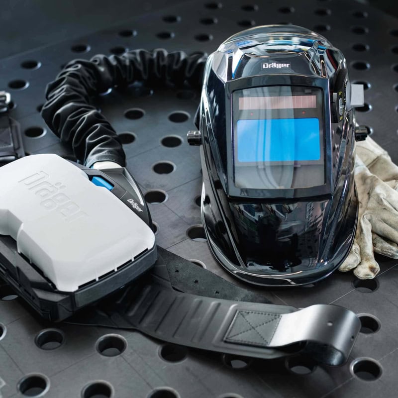 Preview: Dräger® X-plore® 8000 Schweißmaske / Schweißerschutzvisier R59940, TH2, 3A/2B, Kopfband + Textilkopfschutz