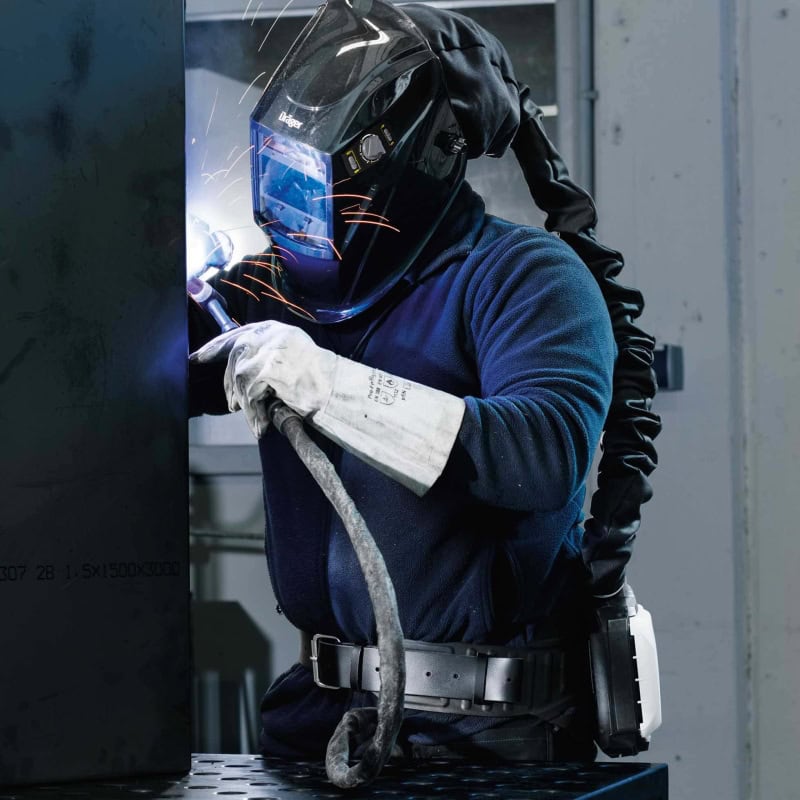 Preview: Dräger® X-plore® 8000 Schweißmaske / Schweißerschutzvisier R59940, TH2, 3A/2B, Kopfband + Textilkopfschutz