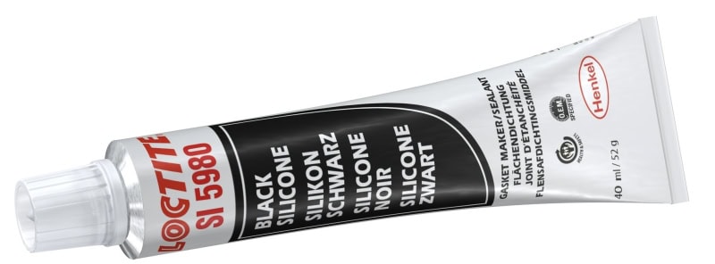 Preview: Henkel™ Loctite® Alkoxy Silikon Kleb- und Dichtstoff SI 5980, 40 ml, Schwarz, Fließend, 1K, 1718284, Hohe Temperaturbeständigkeit