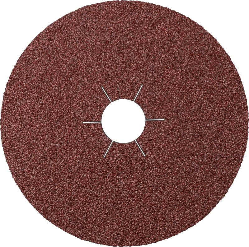 Preview: KLINGSPOR CS 561 Fiberscheibe 10978, Ø 115 mm x ø 22 mm, P24, 6-fach Schlitz = Ausführung (30), A, Aluminiumkorn, Für universal Metall, Kunststoff und Edelstahl Schleifanwendungen