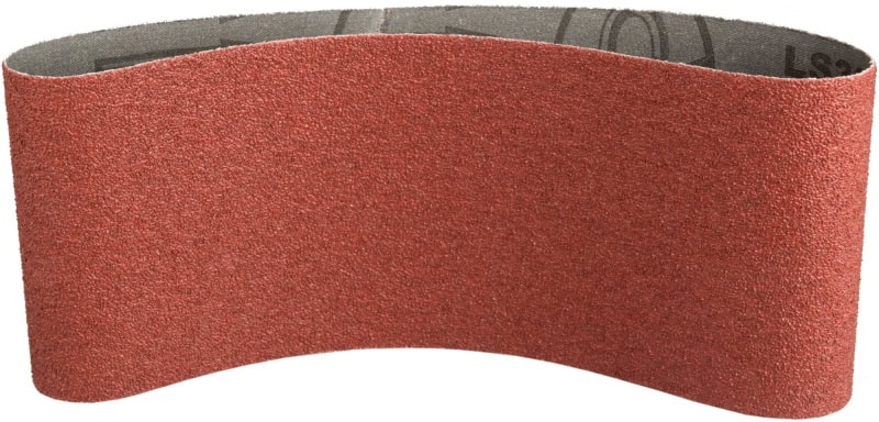 Preview: KLINGSPOR LS 309 XH Schleifband / Hobband 4107, 75 mm x 480 mm, P60, A, F5, Aluminiumkorn, Für Holz und Metall Universal