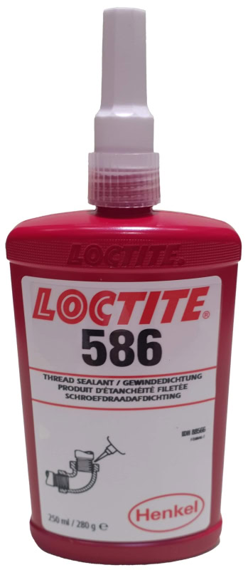 Preview: Henkel™ Loctite® 586 Gewindedichtung, 250 ml, Rot, Fest, langsam aushärtend für Rohre und Anschlussstücke aus Metall