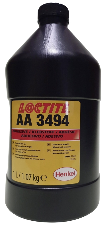 Preview: Henkel™ Loctite® AA 3494 UV Klebstoff, 1 Liter, Transparent, UV Klebstoff Universale Anwendung