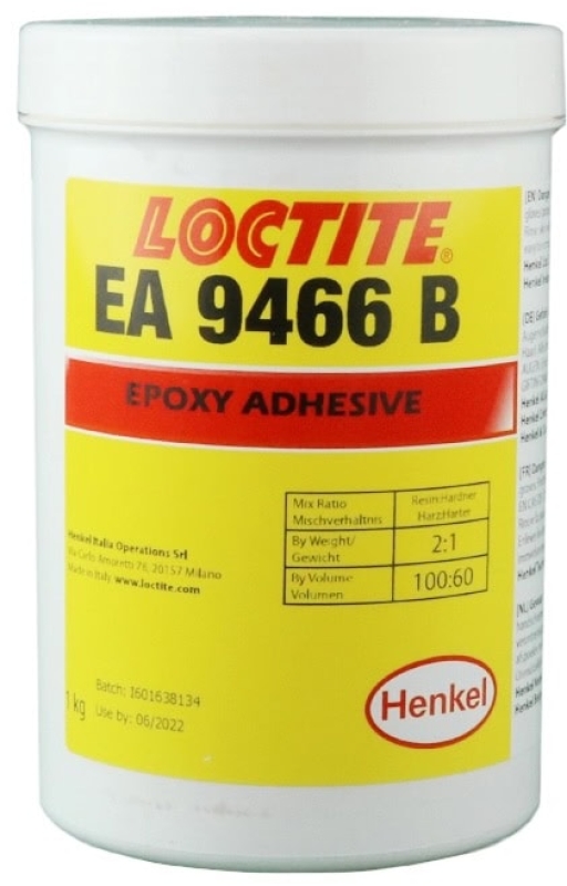 Preview: Henkel™ Loctite® EA 9466 Komponente B Epoxid Strukturklebstoff, 1 Kg, Beige, 2:1, Mittel, 2K, 2017689, Für Anwendungen die lange Verarbeitungszeit und hohe Festigkeit erfordern