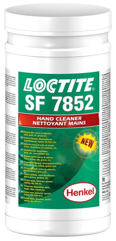 Preview: Henkel™ Loctite® Reinigungstuch SF 7852, 70 Tücher, Vorbefeuchtetes Vlies, Professionelles Einweg Reinigungstuch