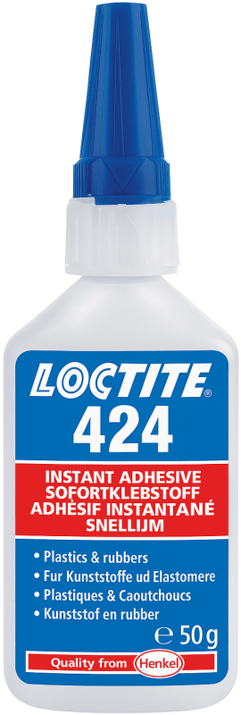 Preview: Henkel™ Loctite® 424 Sofortklebstoff, 50 g, Transparent, 142595, Universell einsetzbar