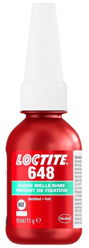 Preview: Henkel™ Loctite® Fügeklebstoff 648, 10 ml, Grün, Hochfest