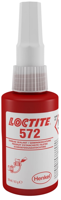Preview: Henkel™ Loctite® 572 Gewindedichtung, 50 ml, Weiß, 142611, Langsam aushärtend für grobe Metallgewinde