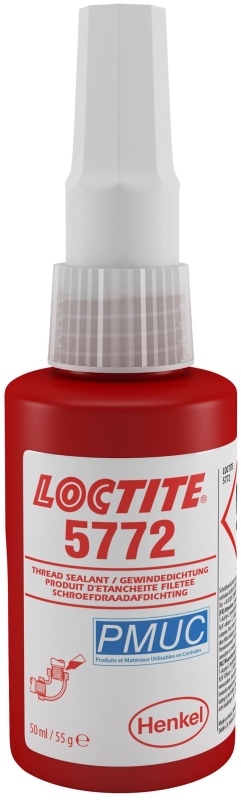 Preview: Henkel™ Loctite® 5772 Gewindedichtung, 50 ml, Gelb, 182812, Für den Einsatz auf empfindlichen Metallen