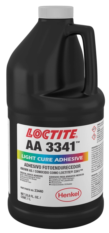 Preview: Henkel™ Loctite® AA 3341 UV Klebstoff, 1 Liter, Transparent, hellgelb, Für Metalle, Kunststoffe und Keramik