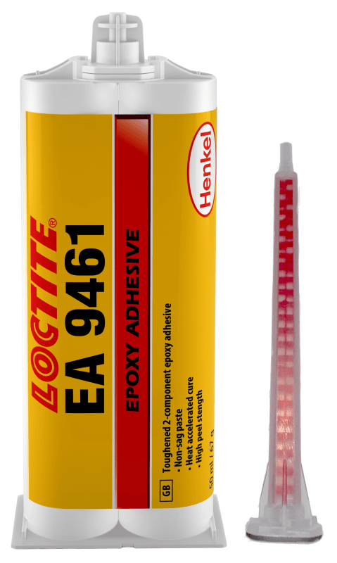 Preview: Henkel™ Loctite® Epoxid Strukturklebstoff EA 9461, 50 ml, Grau, 1:1, Fest, 2K, 2061254, Für unterschiedlichen Werkstoffen