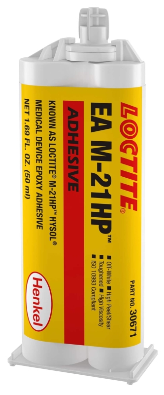 Preview: Henkel™ Loctite® EA M-21HP Epoxid Strukturklebstoff, 50 ml, Beige, 2K, 2:1, 235017, Für die Montage von medizinischen Einweggeräten zugelassen
