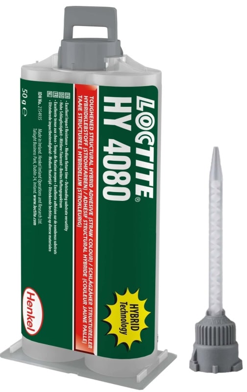 Preview: Henkel™ Loctite® Hybridklebstoff auf Cyanacrylatbasis HY 4080, 50 g, Grau, Fest, 2K, 1:1, Hohe Schlagfestigkeit