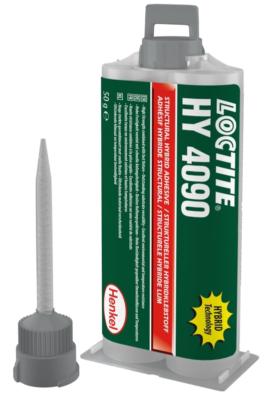 Preview: Henkel™ Loctite® HY 4090 Hybridklebstoff auf Cyanacrylatbasis, 50 g, Weiß, Fest, 2K, 1:1, Hohe Temperaturbeständigkeit