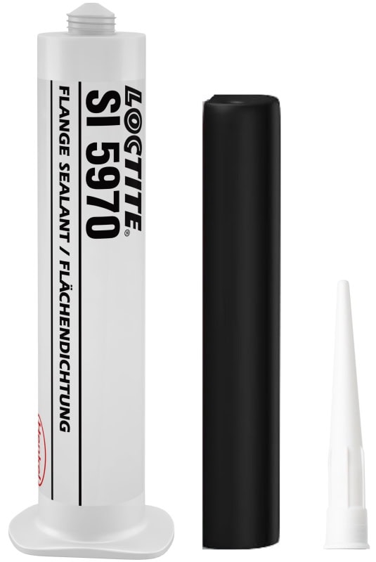 Preview: Henkel™ Loctite® Alkoxy Silikon Kleb- und Dichtstoff SI 5970, 50 ml, Schwarz, Fließend, 1K , 2051993, Hervorragende Ölbeständigkeit