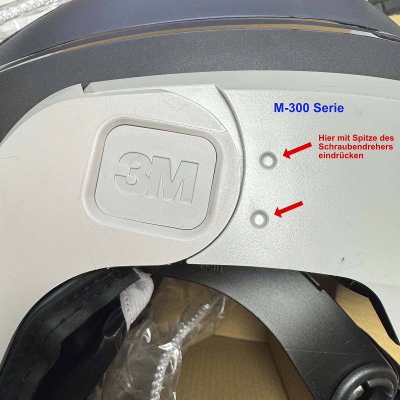 Preview: 3M™ Peltor™ Gehörschutz Adapter Z3AF/2, Linke Seite + Rechte Seite, Für die Montage von 3M™ P3* Helmbefestigungs Gehörschutzlösungen an Versaflo™ Kopfteile & Speedglas™ Schweißmasken