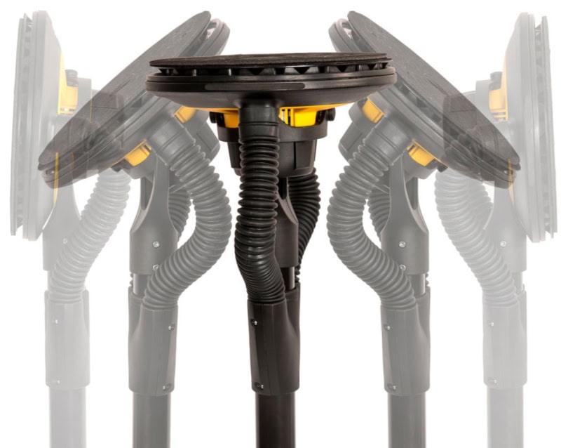 Preview: Mirka® LEROS 950CV Kurzvariante Elektro Wandschleifer | Deckenschleifer MIW9502122, Ø 225 mm, 5 mm Schleifhub, Kein Gewinde, Zentralabsaugung, 240V, 0,47 PS / 350 Watt, Externe Absaugung