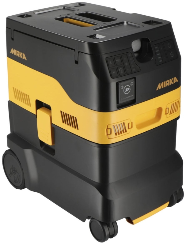 Preview: Mirka® DEXOS 1230 M AFC Industrie Staubsauger MIX12301220, Ohne Schlauch, 30 Liter, Nass & Trocken, 1,63 PS / 1200 Watt, 4.200 L/.Min., Staubklasse M, Anti Statisch (ESD), Automatische Filterreinigung, Auto Start, Für staubfreies Schleifen & Arbeiten