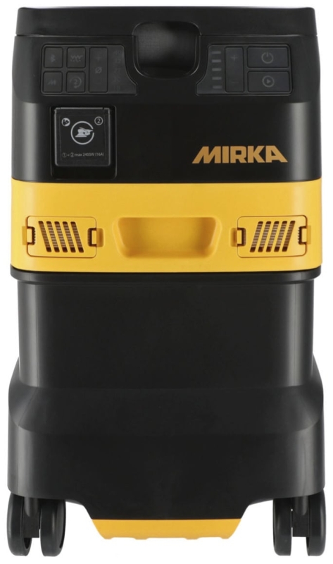 Preview: Mirka® DEXOS 1230 M AFC Industrie Staubsauger MIX12301220, Ohne Schlauch, 30 Liter, Nass & Trocken, 1,63 PS / 1200 Watt, 4.200 L/.Min., Staubklasse M, Anti Statisch (ESD), Automatische Filterreinigung, Auto Start, Für staubfreies Schleifen & Arbeiten
