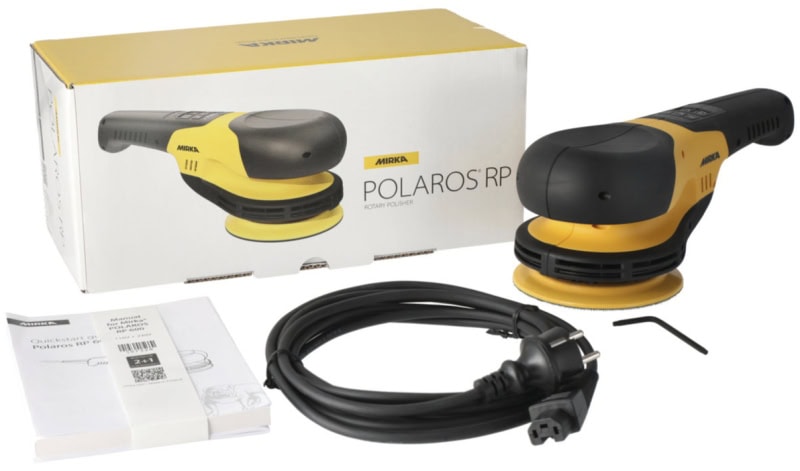 Preview: Mirka® POLAROS RP 600 Rotations Poliermaschine MRP6002100, Ø 150 mm, 0 mm Schleifhub, M4 Gewinde, Ohne Absaugung, 1 PS / 750 Watt, Für professionelle Polierarbeiten