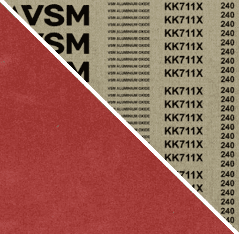 Preview: VSM ALUMINIUMOXID KK711X 708386, 50 mm x 2000 mm, A, P180, X-Baumwolle, Ausführung (E13), Rot-braun, Schmalband mit Aluminium, Für Edelstahl und NE-Metalle