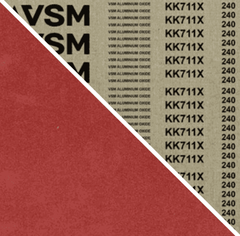 Preview: VSM ALUMINIUMOXID KK711X 708694, 75 mm x 2000 mm, A, P220, X-Baumwolle, Ausführung (E13), Rot-braun, Schmalband mit Aluminium, Für Edelstahl und NE-Metalle
