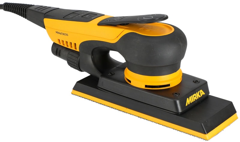 Preview: Mirka® DEOS II 383 Elektro Schwingschleifer MID3834044CA, 70 x 198 mm, 3 mm Schleifhub, Zentralabsaugung, 240V, 0,4 PS / 300 Watt, Externe Absaugung