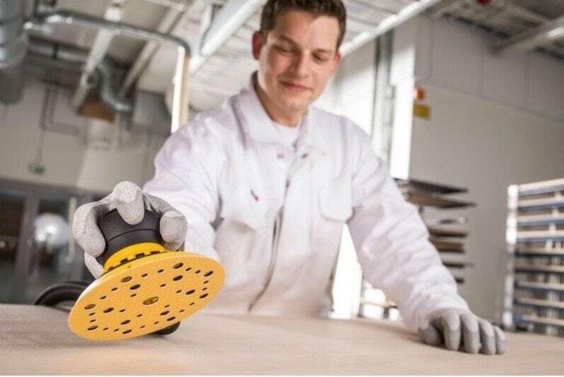 Preview: Mirka® Gold 23611F1040, Ø 150 mm, P40, 15-fach gelocht, Kletthaftend, Schleifscheibe mit Aluminiumkorn