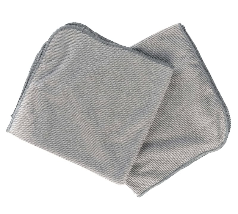 Preview: Mirka® Mikrofaser-Poliertücher in Grau 7991400211, 400x400mm, 2 Stück pro Packung