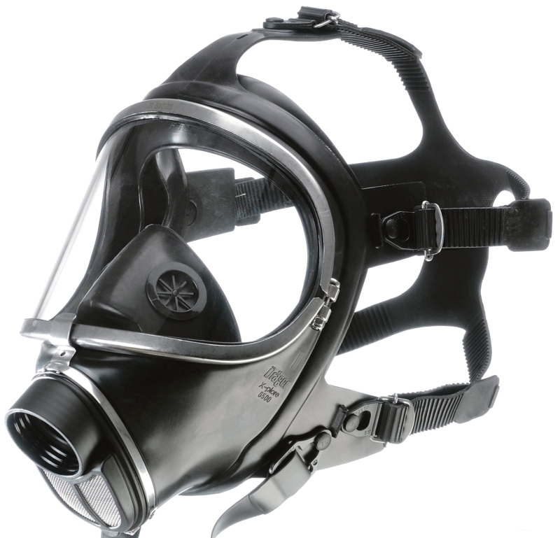 Preview: Dräger® X-plore® 6530 Gasmaske / Vollmaske R55810, Universalgröße, Chemikalienbeständige Triplex Sichtscheibe, EPDM Maskenkörper, Edelstahlrahmen, RD40 Filteranschluss [NATO Standard], Für Industrieeinsatz