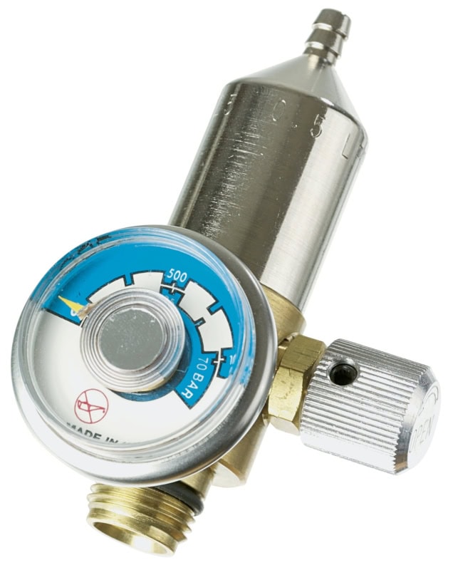 Preview: Dräger® Standard Regulierungsventil 715, 6810397, Messing, Manuelles Ventil, 0,5 Liter/Min., Geeignet für nicht reaktive Gase, Für Gaswarngeräte ohne interne Pumpe