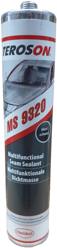 Preview: Henkel™ Teroson® MS 9320 Silanmodifizierter Polymer Dichtstoff, 300 ml, Schwarz, 1K, 2969590, Für Universelle Anwendungen