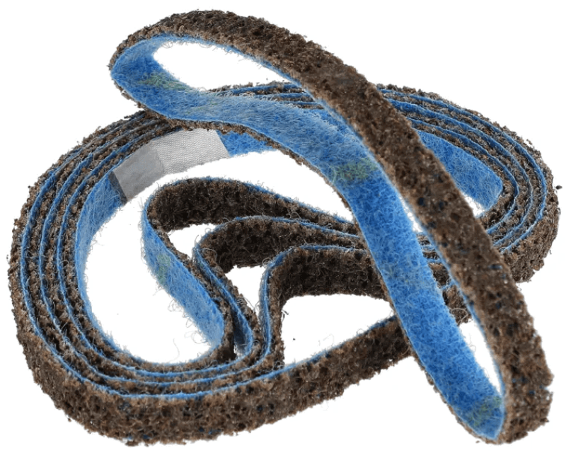 Preview: Mirka® Conditioning Feilenband TR40101018, 13 mm x 457 mm, A, P180, Universal Vliesband mit Aluminiumkorn, Für Oberflächenbearbeitung