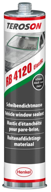 Preview: Henkel™ Teroson® RB 4120 Elastic Kleb- und Dichtmasse, 310 ml, Schwarz, 800673, Ideal zum Abdichten von Scheiben auch auf feuchtem Glas