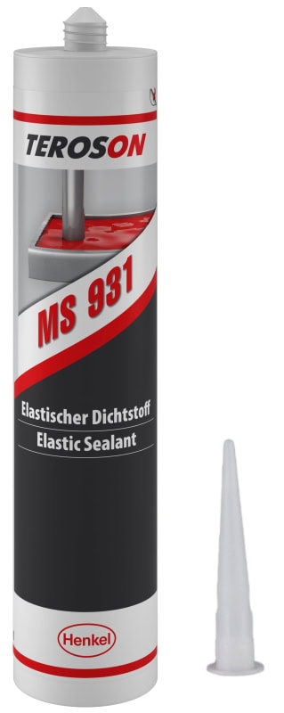 Preview: Henkel™ Teroson® Silanmodifizierter Polymer Kleb-und Dichstoff MS 931, 290 ml, Weiß, selbstnivellierend, 1K, 2469968, Für Sensorische Analysen (DIN 10955)