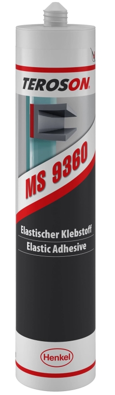 Preview: Henkel™ Teroson® MS 9360 Silanmodifizierter Polymer Kleb- und Dichtstoff, 310 ml, Schwarz, 2969775, Hohe Festigkeit, härtet weichelastisch aus
